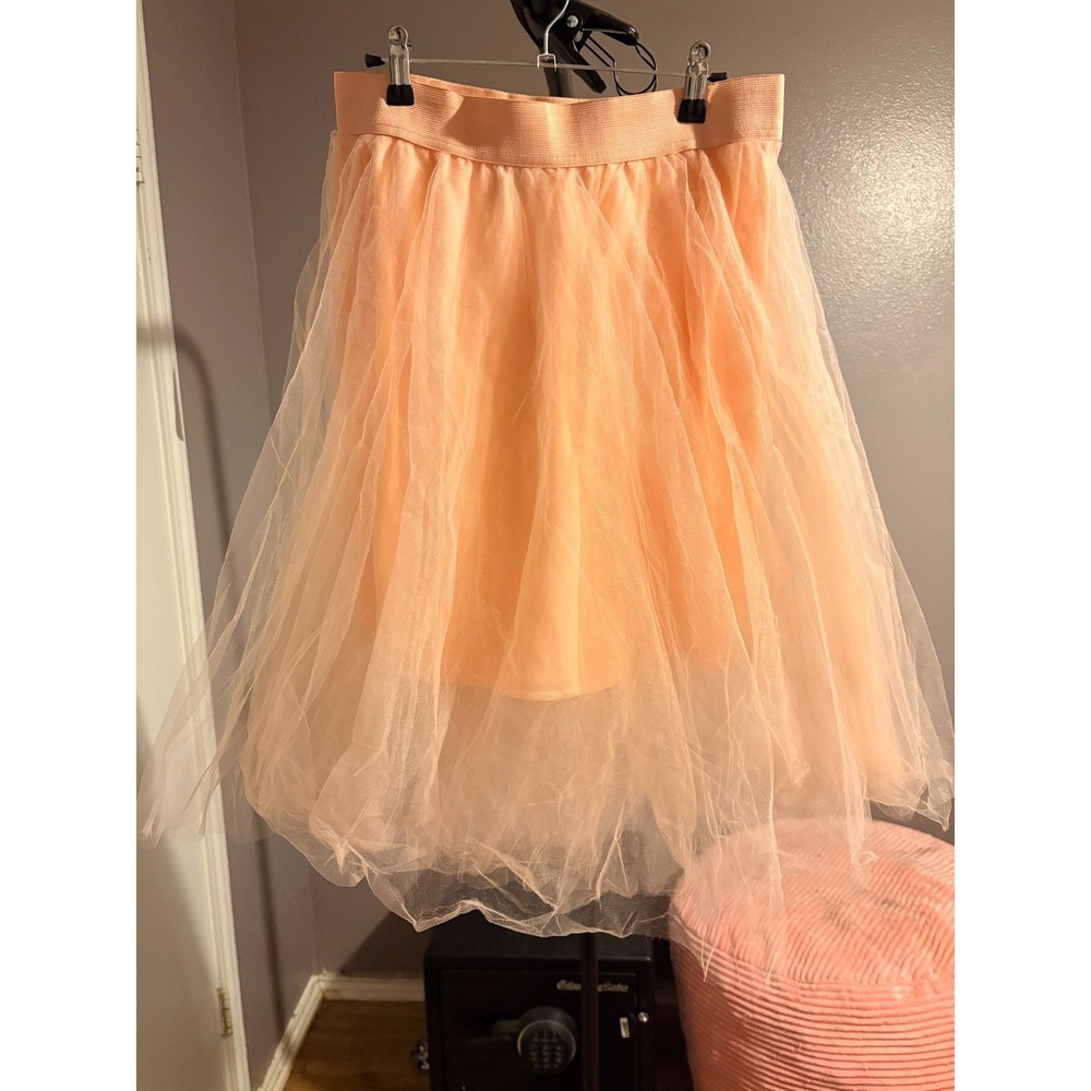 rue 21 - Peach Tulle Skirt with Peach Liner Sz M
